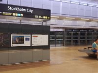 Stockholm city, som ligger unter T-centralen. De stängda dörrarna gav faktiskt en trygghetskänsla.
