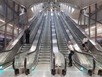 Rulltrappa från Stockholm City upp till T-centralen