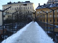 Katarinahissen  Gångbron från Katarinahissen mot Södra teatern